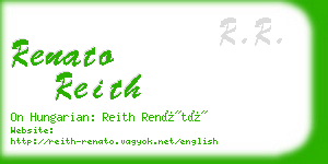renato reith business card